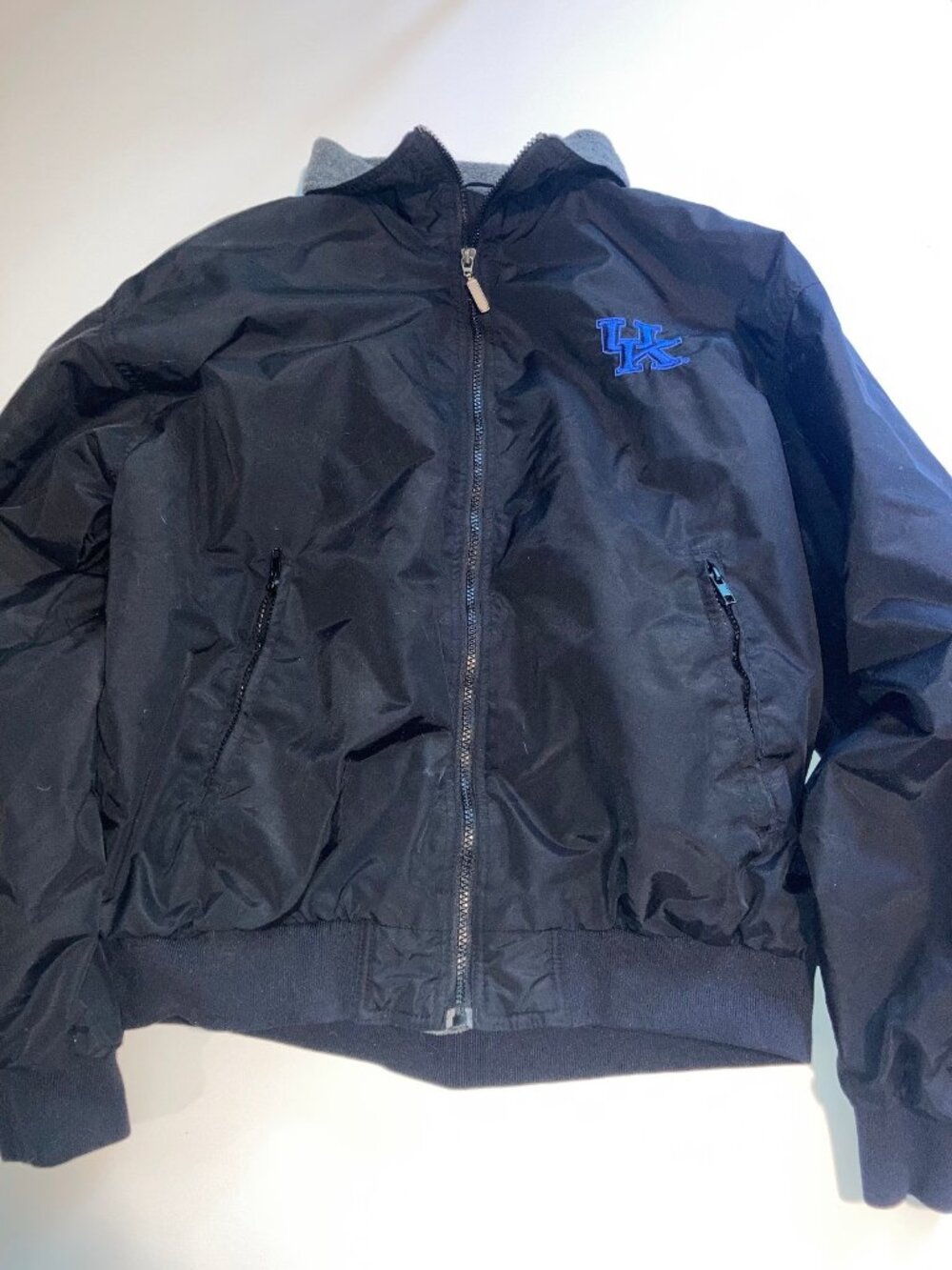 HS Q Harvard Square Medium UK Kentucky Wildcats Embroidered Black Zip Up Jacket